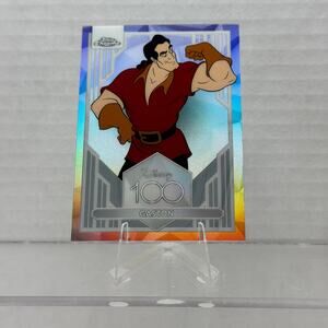 Disney Topps Chrome 2023 Disney 100 Gaston Beauty and the Beast Refractor